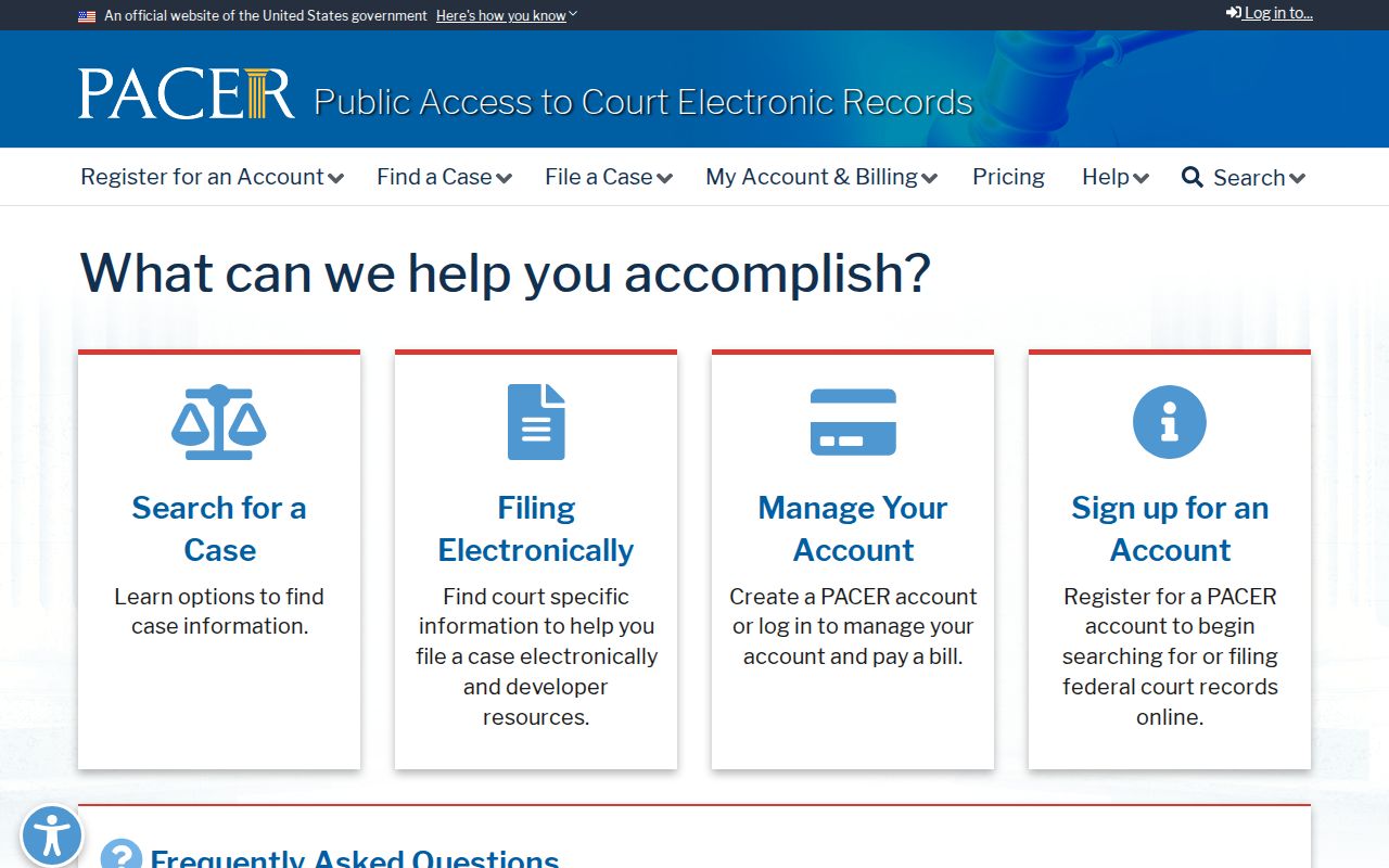 Pottawatomie County warrant records federal case access through PACER